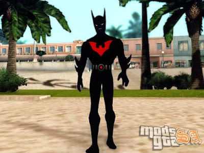 Skin Batman do Futuro - Batman Beyond para GTA San Andreas